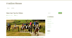 Desktop Screenshot of amillionhorses.com