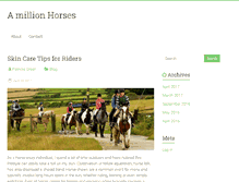 Tablet Screenshot of amillionhorses.com